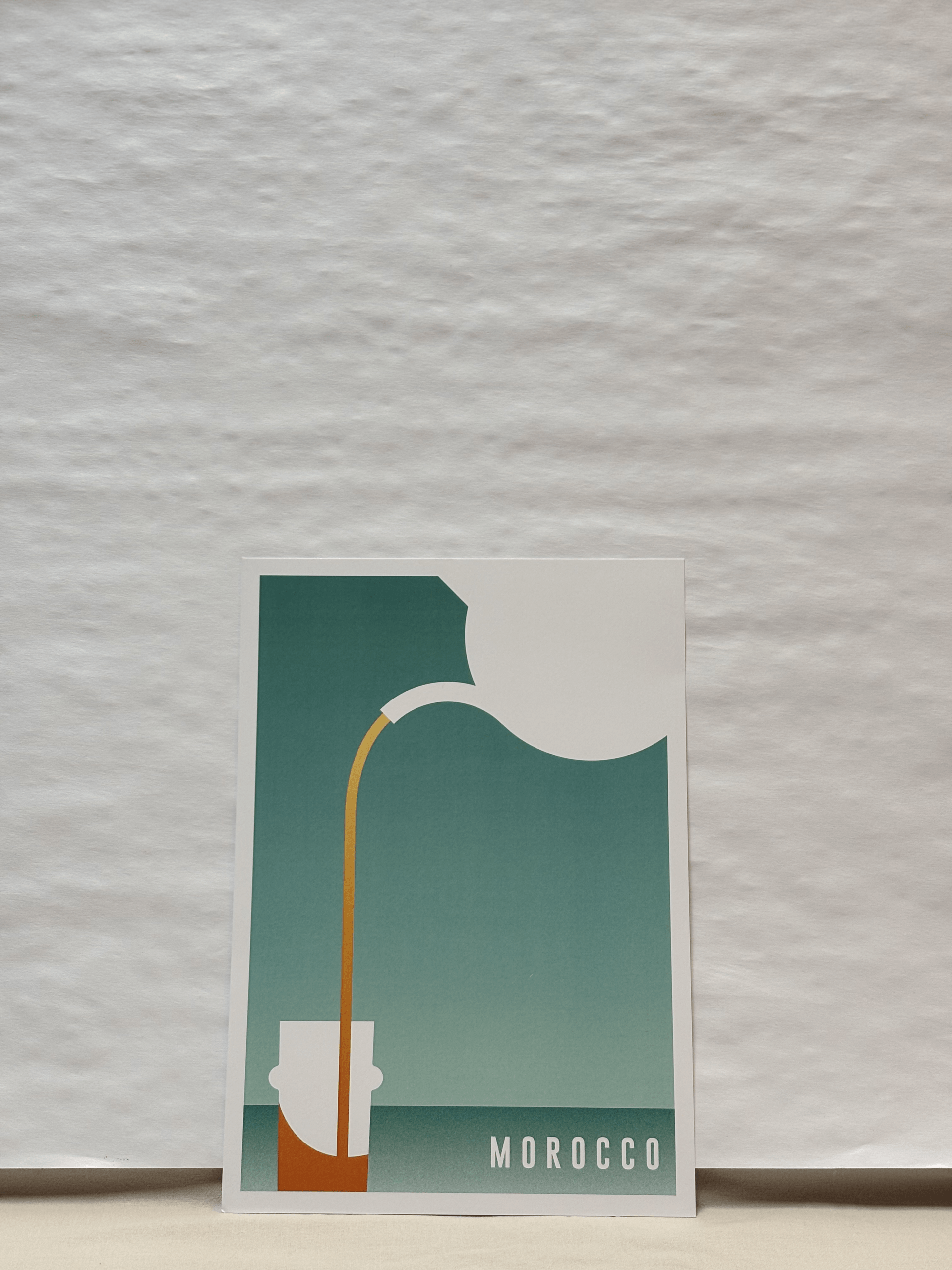 Affiche Thé Marocain – Service de Thé à la Menthe Illustration Graphique A4