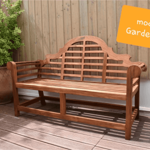 Banc de jardin en teck massif – banc extérieur naturel et durable