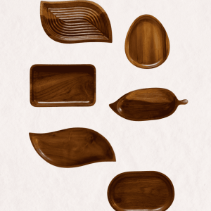Plat de présentation en bois de teck