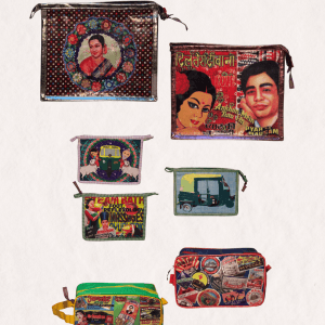 Trousse de toilette Bollywood – trousse artisanale en nylon recyclé